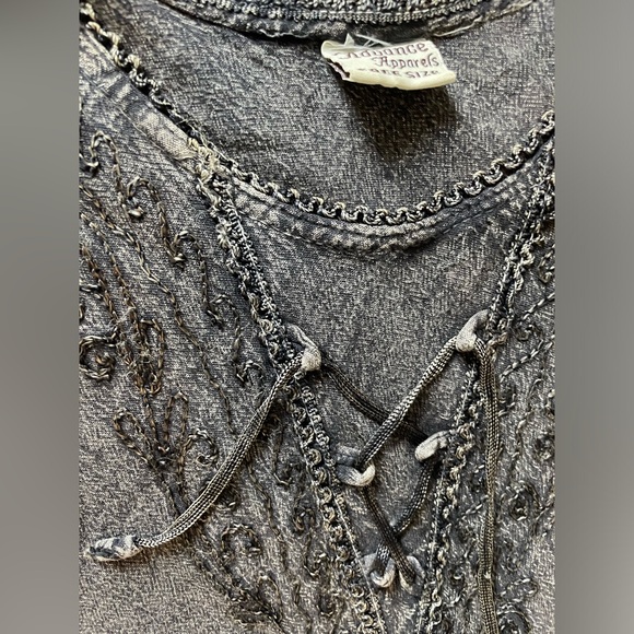 Vintage Advance Apparels Maxi High Low Hem Dress Hippie Whimsy Goth Fairy - Picture 10 of 11